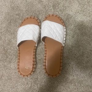 White sandals